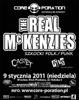 THE REAL McKENZIES na koncercie we Wrocławiu...