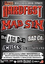 HARDFEST: MAD SIN + THE ANALOGS + BAD CO. PROJECT...