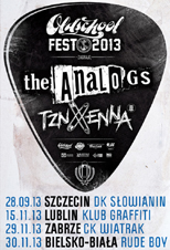 Trasa  promocyjna THE ANALOGS - Pełnoletnia Oi! mlodzież