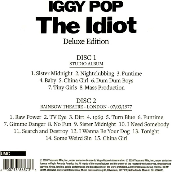 Idiot (2 CD, Deluxe Edition)
