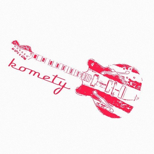 KOMETY - gitara (damska biała)