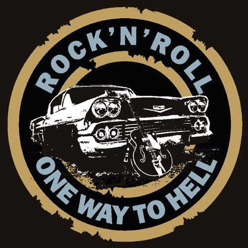 Rock'n'Roll One Way to Hell (bokserka damska)